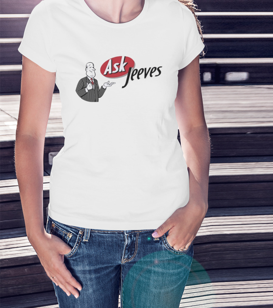 Ask Jeeves Classic Vintage Internet Butler T-Shirt