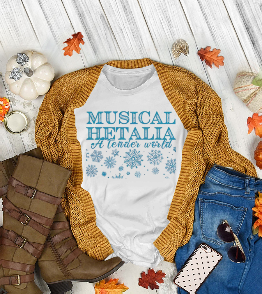 Musical Hetalia a Tender World Snowflower Celebration T-Shirt
