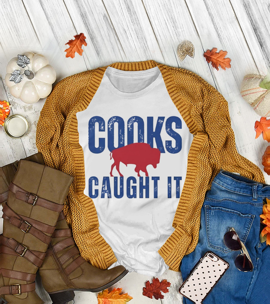 Cooks Caught It Buffalo Bills Red Buffalo T-Shirt