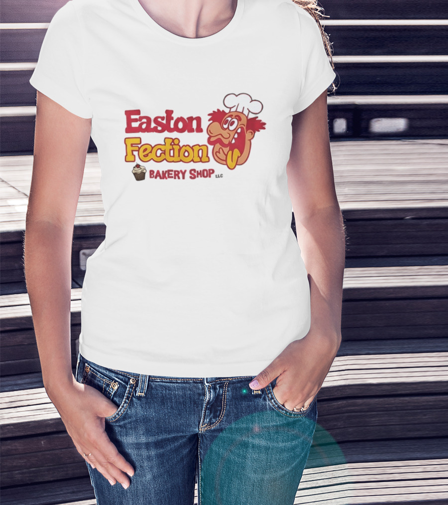 Easton Fection Bakery Shop LLC Funny Chef Cartoon Cupcake T-Shirt