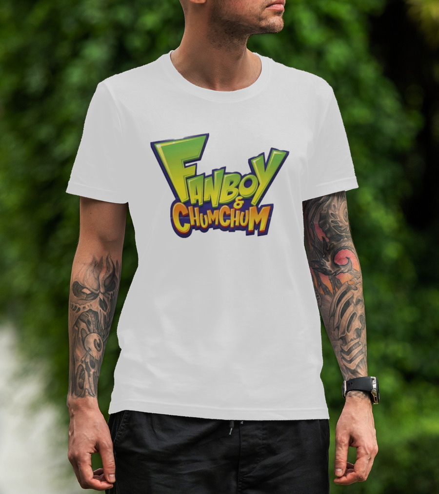 Fanboy And Chum Chum Animated Series Logo Merchandise T-Shirt