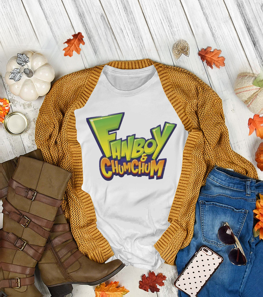 Fanboy and Chum Chum Animated Series Logo Merchandise T-Shirt