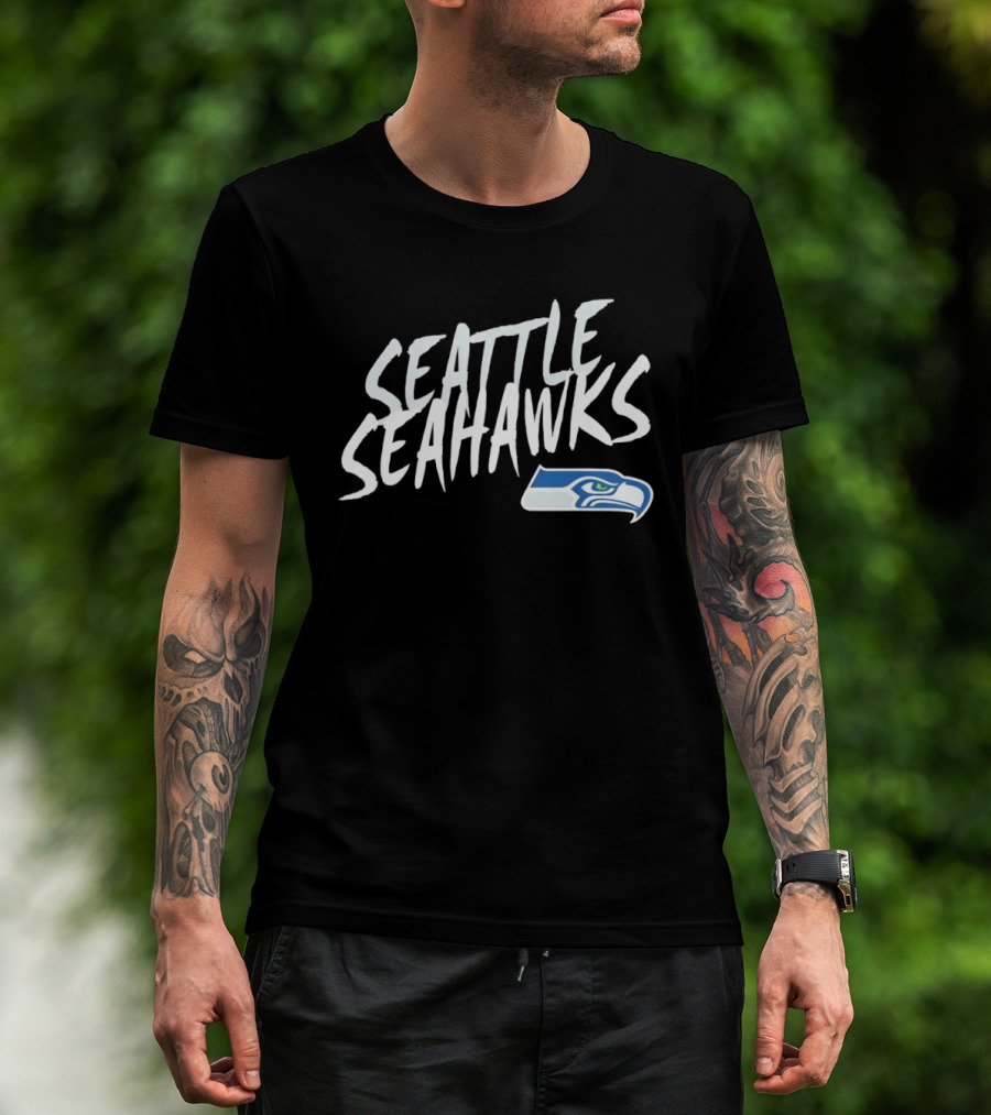 Seattle Seahawks Hustle Seahawks Logo Sporting Spirit T-Shirt