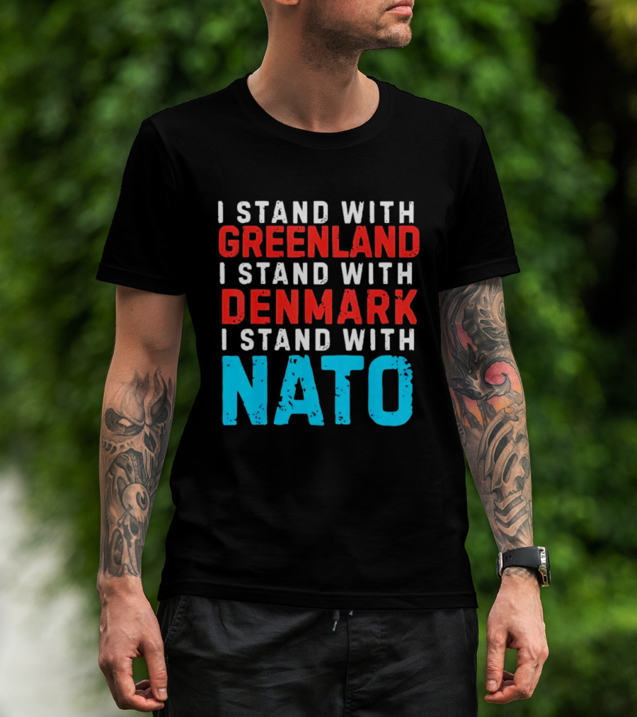 I Stand With Greenland Denmark NATO Support T-Shirt