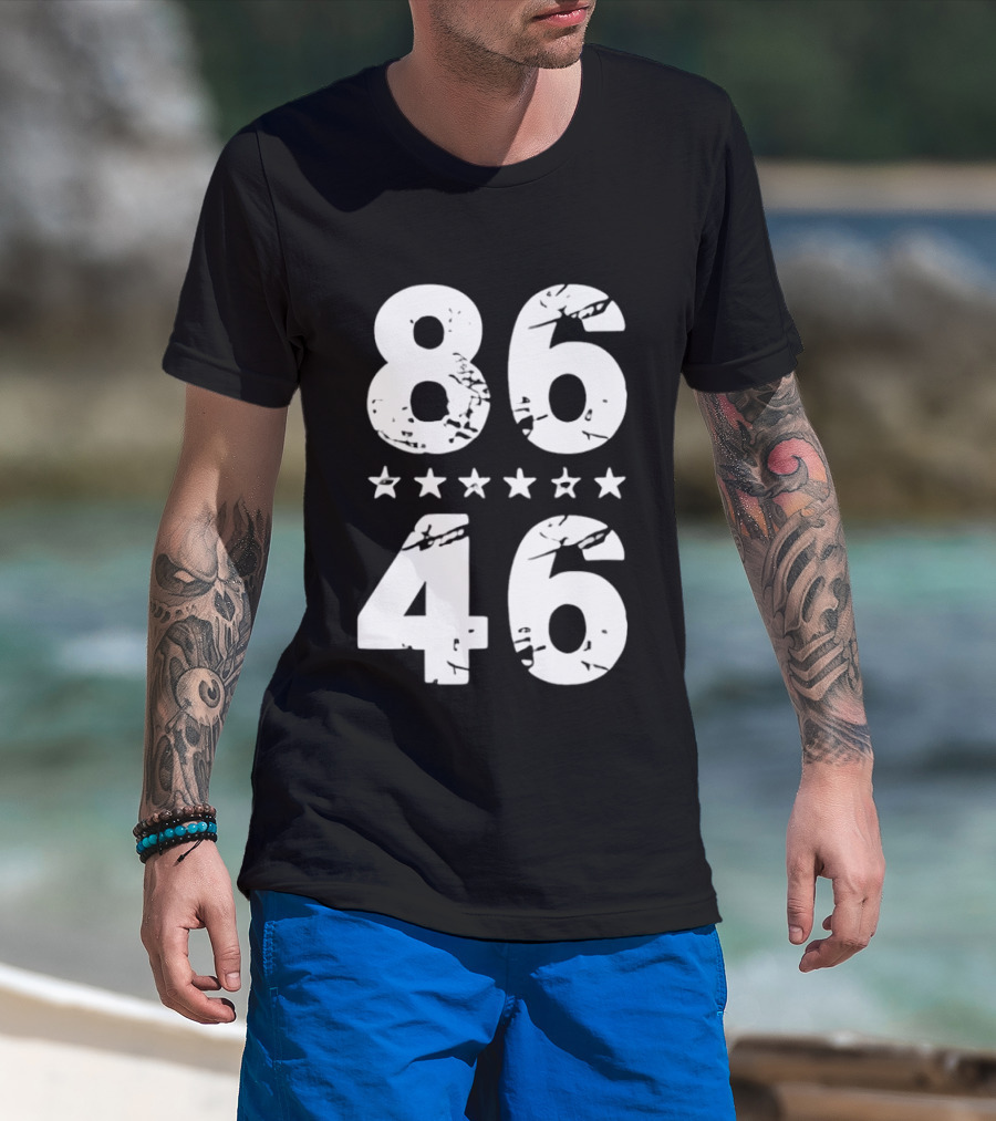 Impeach Biden 8646 86 46 Stars T-Shirt
