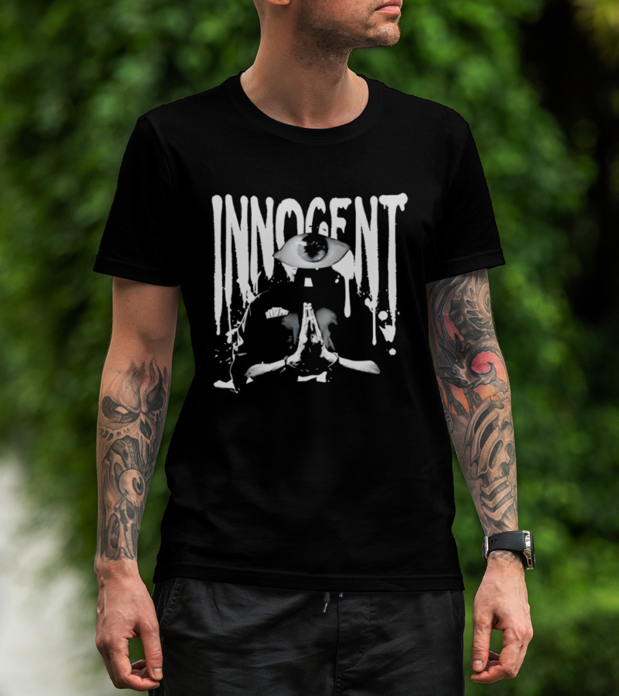 Innocent Eyes Pray White Splatter T-Shirt