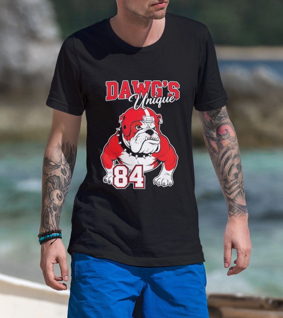 Ladd McConkey 84 Georgia Bulldogs Dawg's Unique Football Fan Gear T-Shirt
