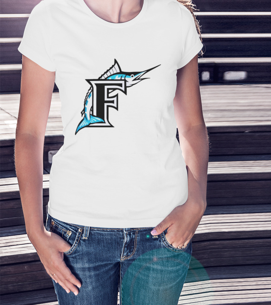 Florida Marlins Vintage F Logo Marlin T-Shirt