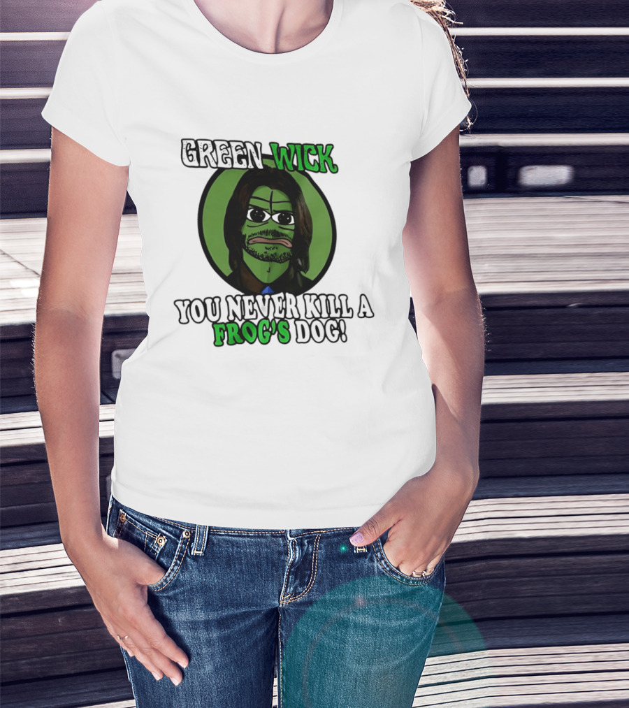 Green Wick You Never Kill A Frog's Dog T-Shirt