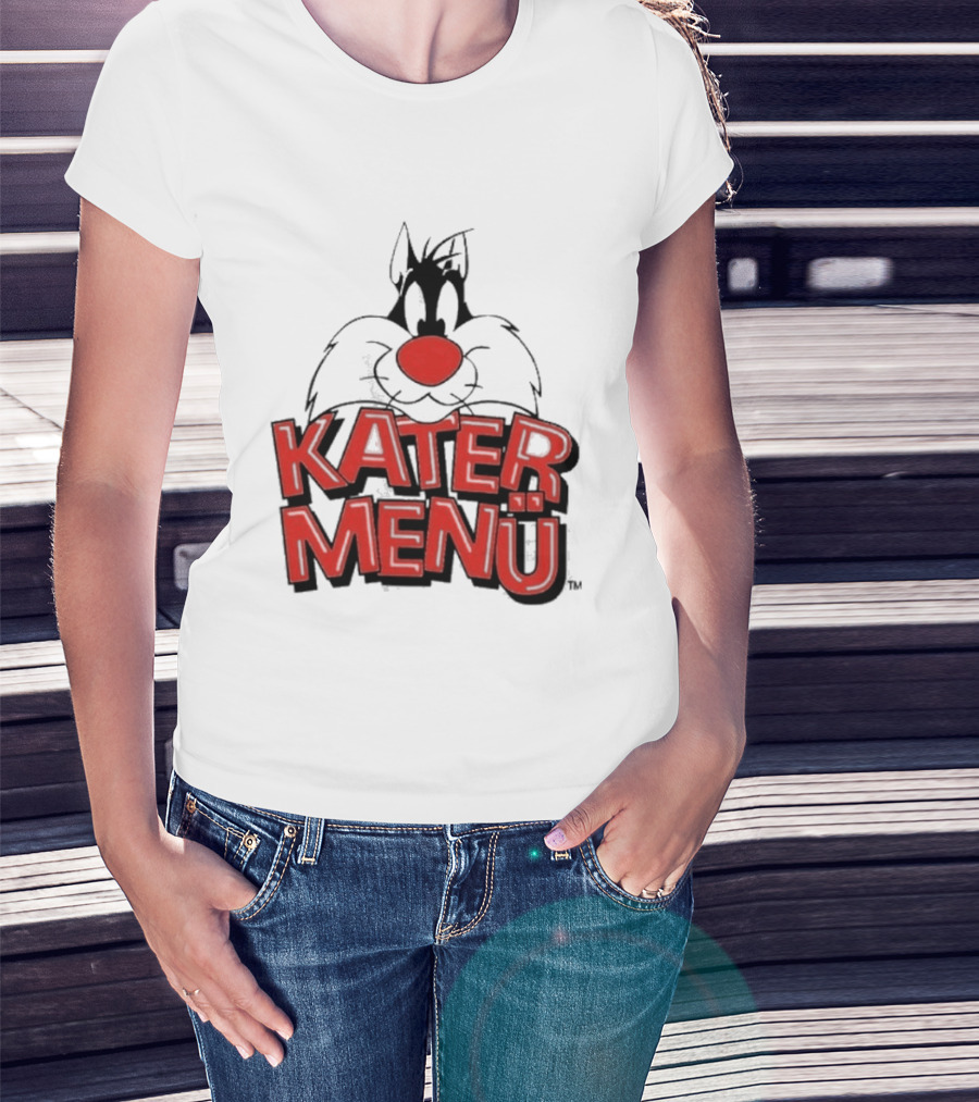 Kater Menü White Cat T-Shirt