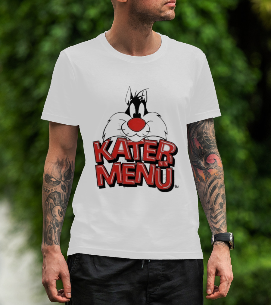 Kater Menü White Cat T-Shirt