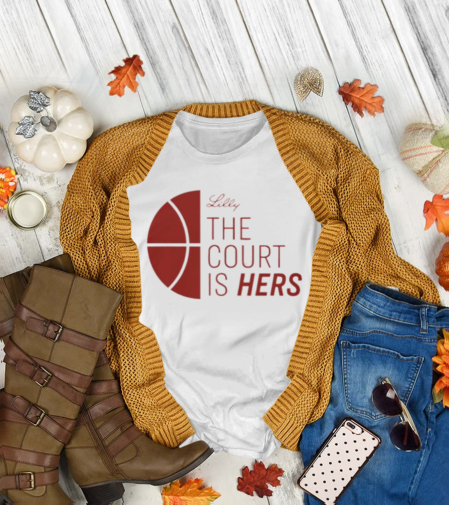Lilly The Court Is Hers Basketball T-Shirt