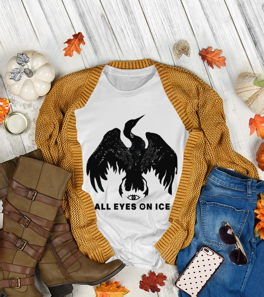 All Eyes On ICE Minnesota Rebel Loon Bird T-Shirt
