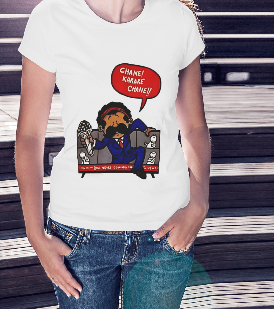 Chane Karare Chane Comic News Character Speech Bubble T-Shirt