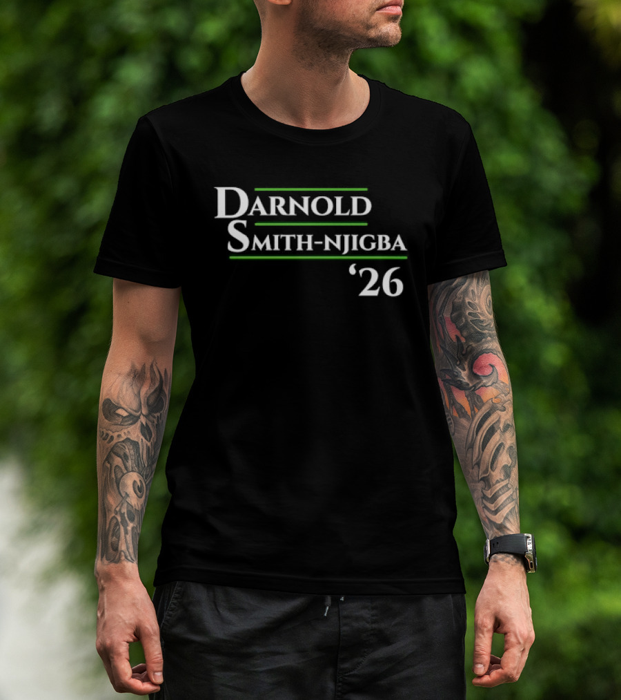 Darnold Smith Njigba '26 Seattle Seahawks Football Presidential Campaign T-Shirt