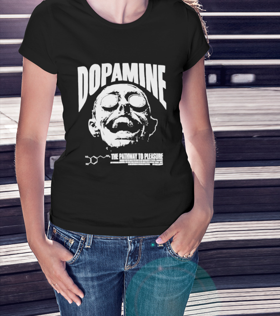 Dopamine The Pathway To Pleasure Molecular Formula Head T-Shirt