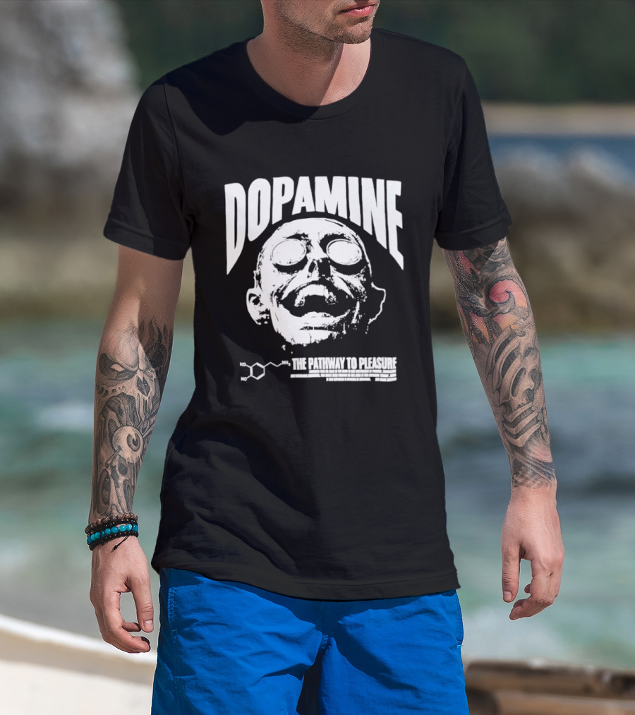 Dopamine The Pathway To Pleasure Molecular Formula Head T-Shirt