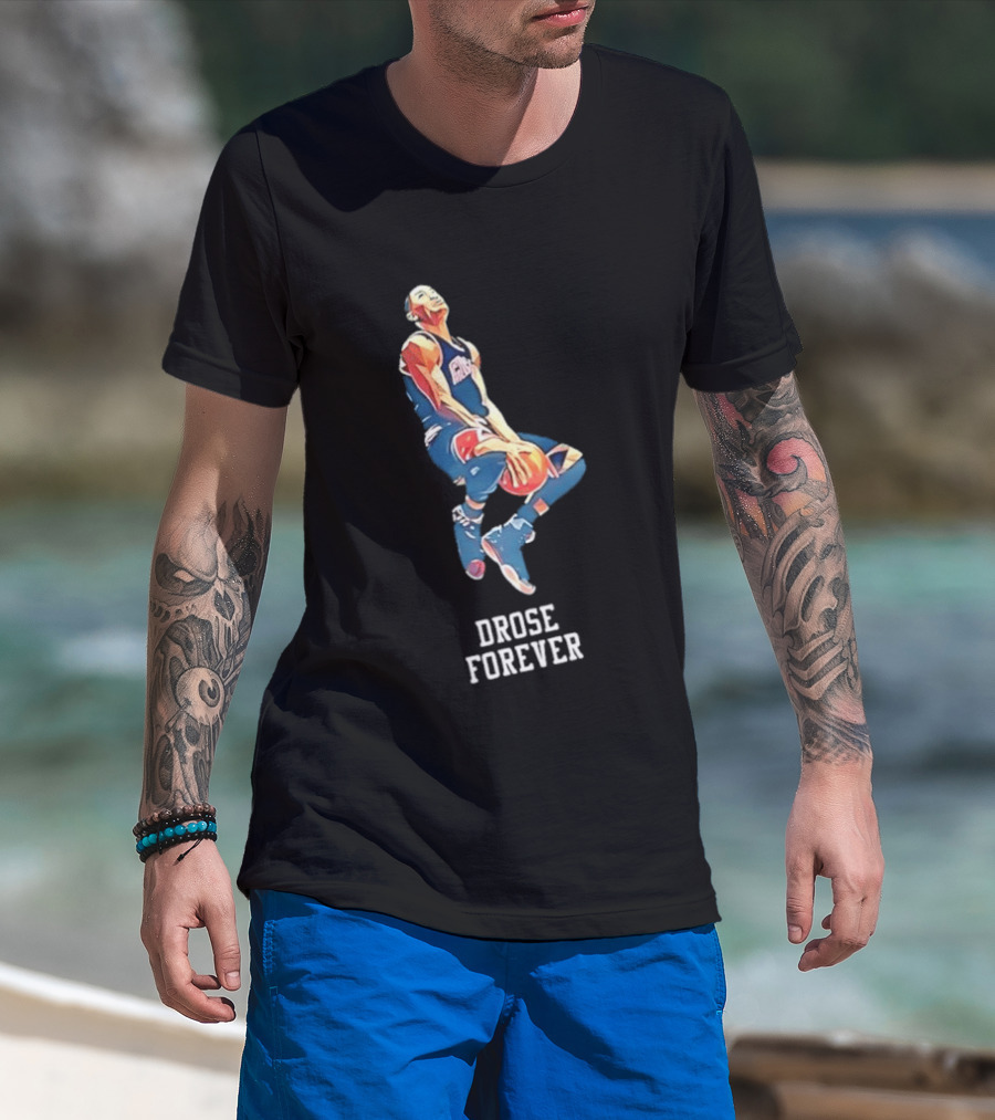 Drose Forever Chicago Bulls Slam Dunk Basketball Sports T-Shirt