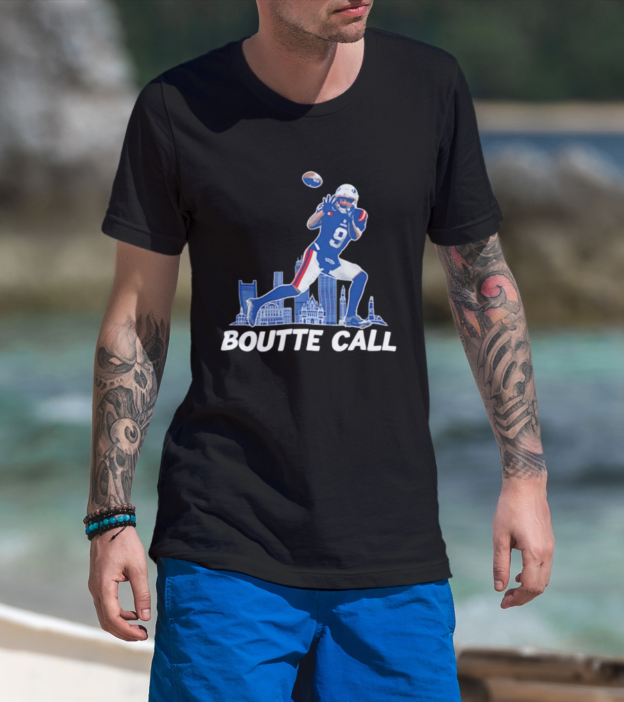 Kayshon Boutte Call New England Patriot Football City Skyline T-Shirt
