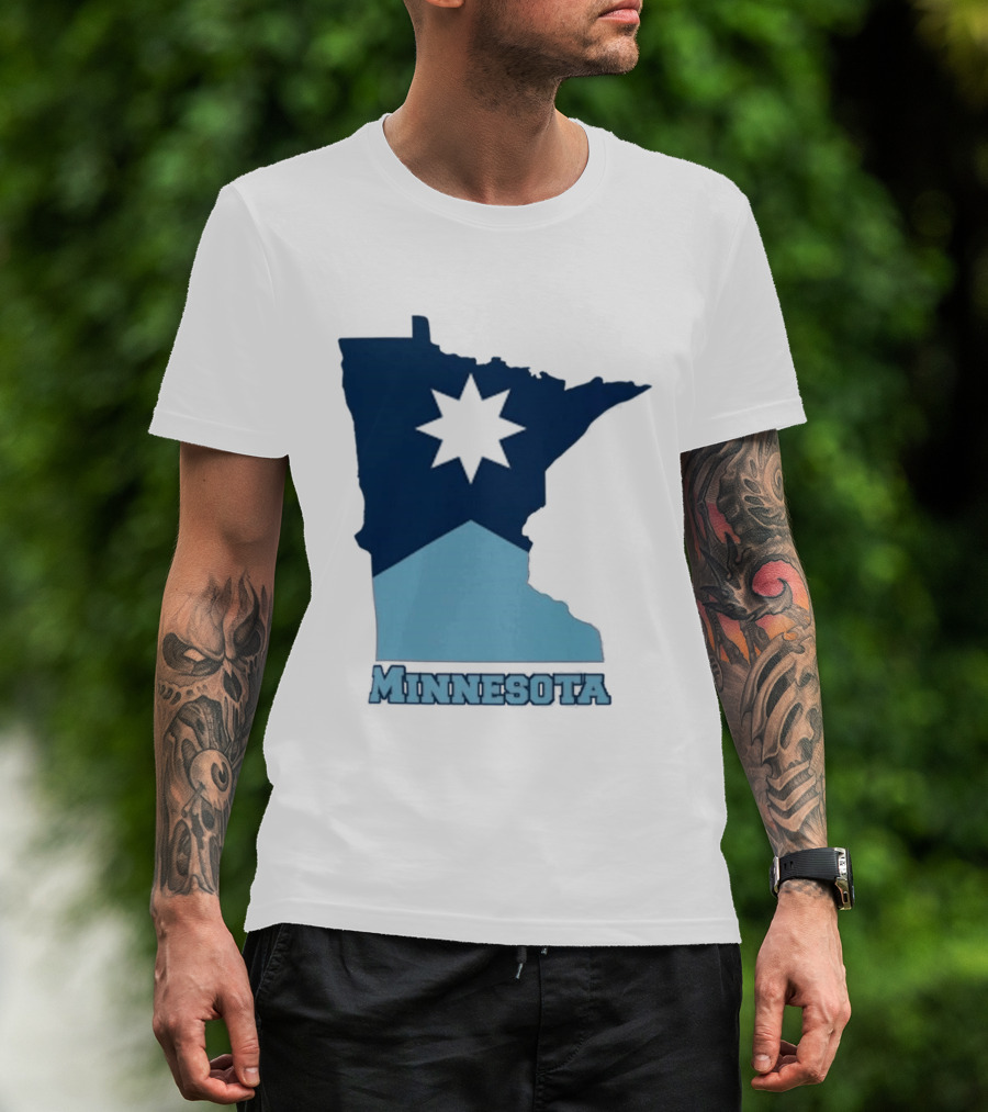 Minnesota Strong Star Map T-Shirt