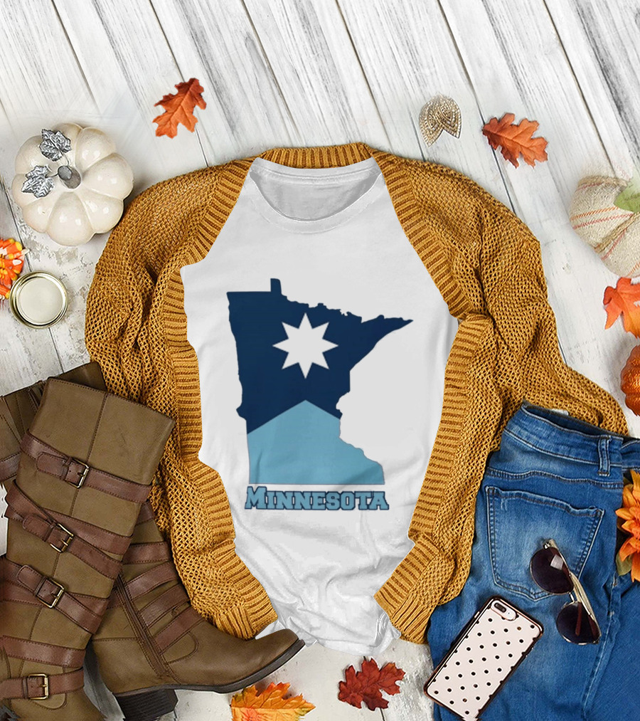 Minnesota Strong Star Map T-Shirt