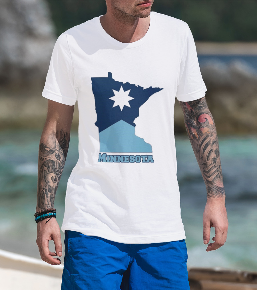 Minnesota Strong Star Map T-Shirt