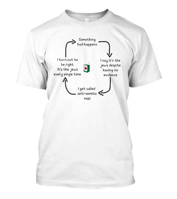 Something Bad Happens I Get Called Anti Semitic Nazi T-Shirt