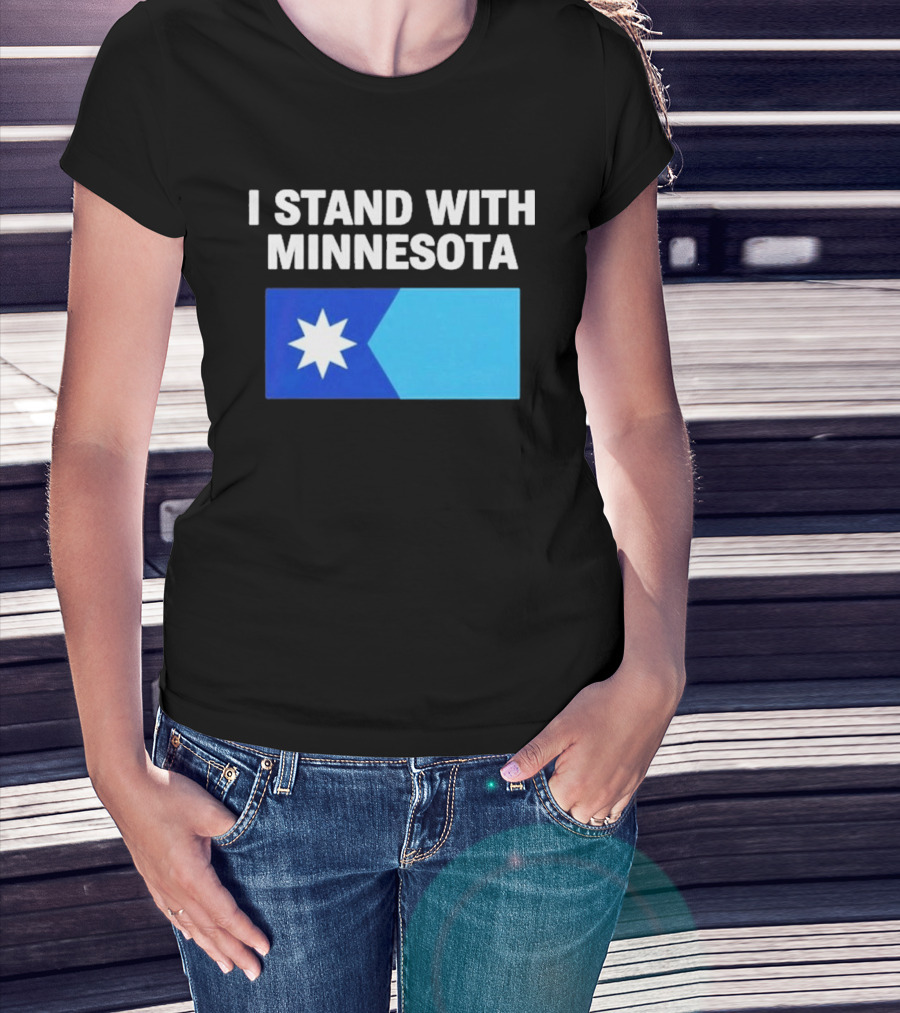 I Stand With Minnesota Flag Minnesota Strong T-Shirt