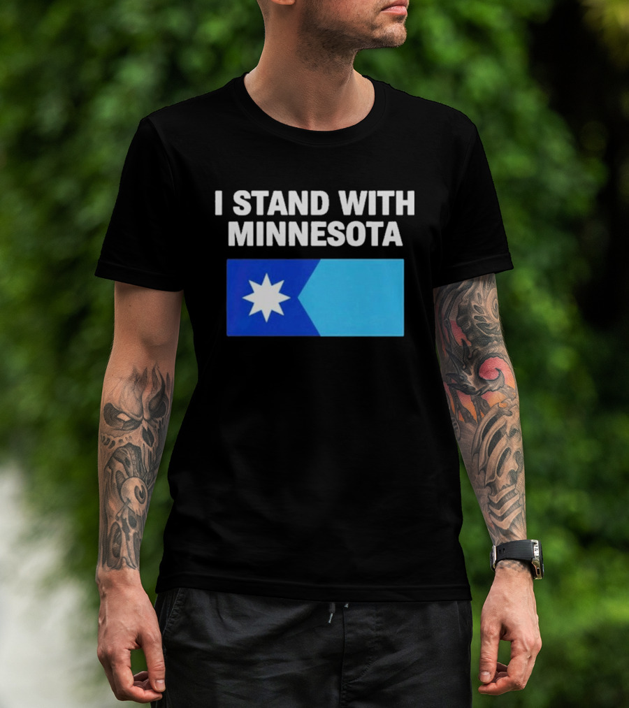I Stand With Minnesota Flag Minnesota Strong T-Shirt