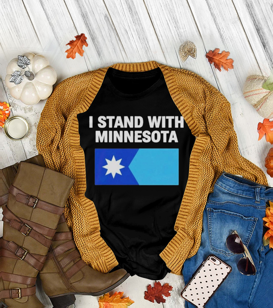 I Stand With Minnesota Flag Minnesota Strong T-Shirt