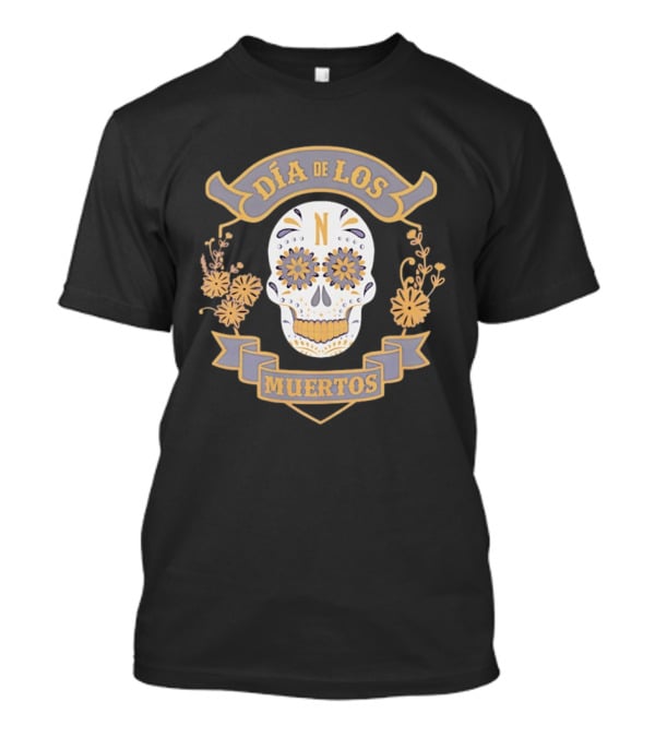 Día De Los Muertos Skeleton Flower Skull Decor T-Shirt