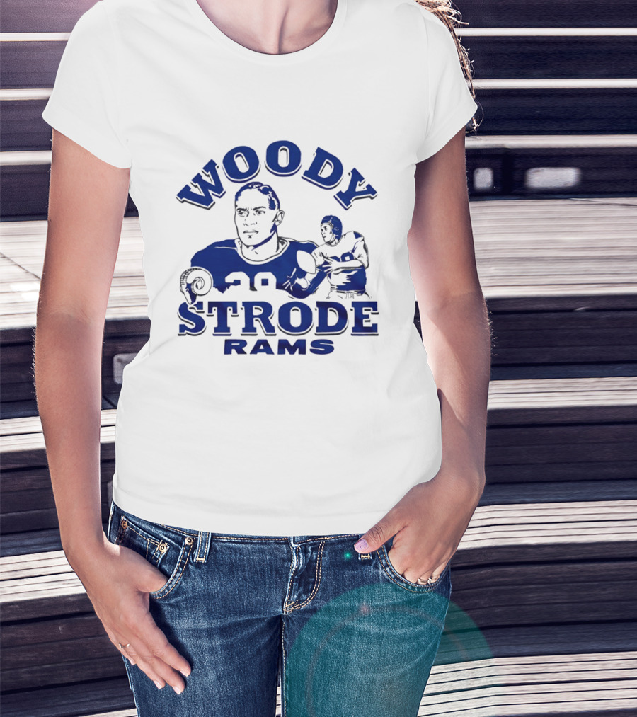 Los Angeles Rams Woody Strode Vintage Football Player T-Shirt