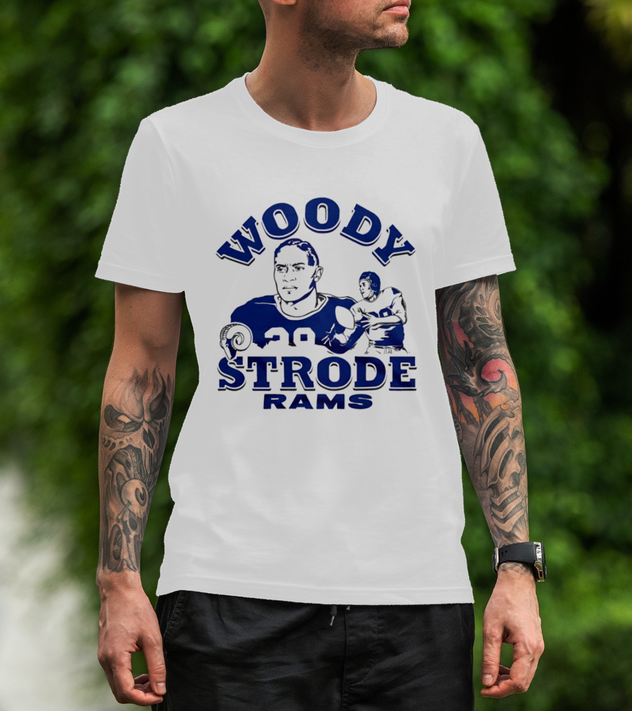 Los Angeles Rams Woody Strode Vintage Football Player T-Shirt
