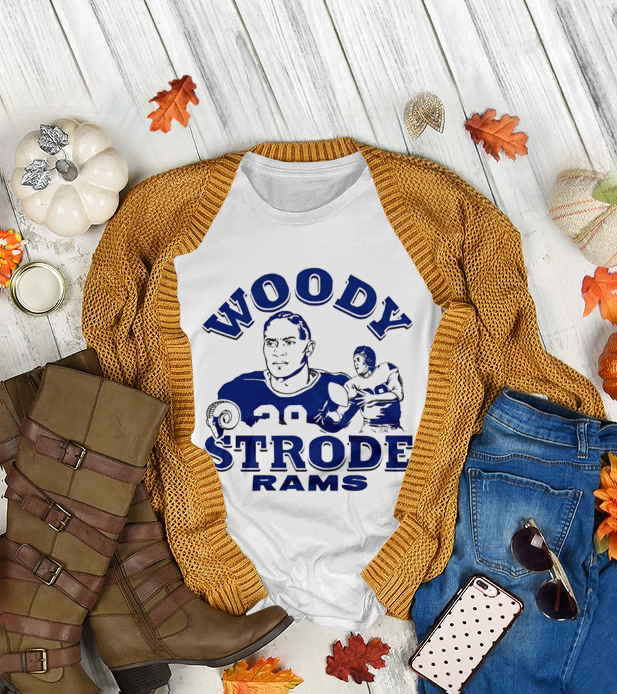 Los Angeles Rams Woody Strode Vintage Football Player T-Shirt