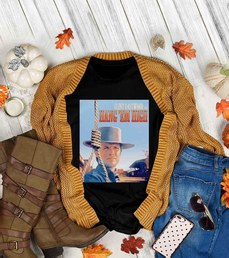 Clint Eastwood in Hang 'Em High Classic Western Film T-Shirt