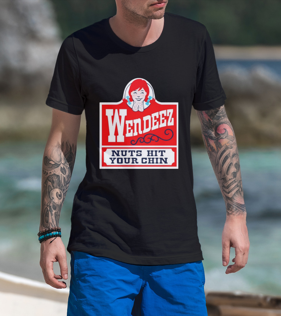 Wendeez Nuts Hit Your Chin Retro Fast Food T-Shirt