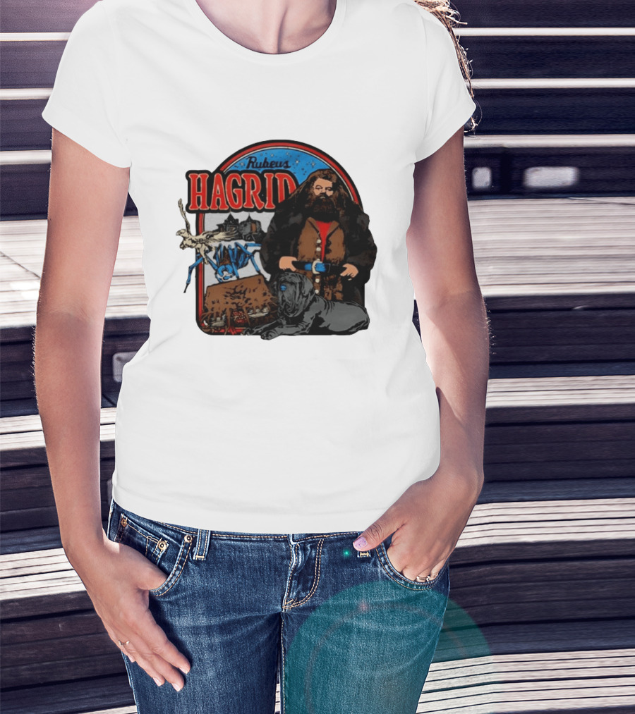 Rubeus Hagrid Aragog Buckbeak Fang Monster Book Of Monsters Hogwarts T-Shirt