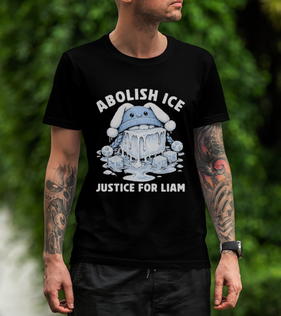 Abolish ICE Justice For Liam Melted Ice With Cute Cartoon Face T-Shirt