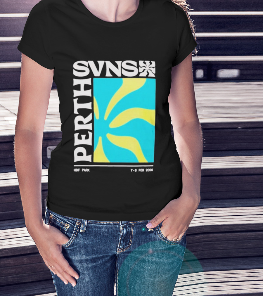 SVNS Perth 2026 Event 7 8 Feb Yellow Blue T-Shirt