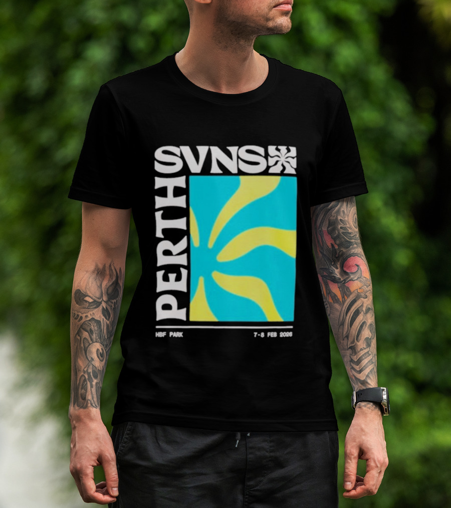 SVNS Perth 2026 Event 7 8 Feb Yellow Blue T-Shirt