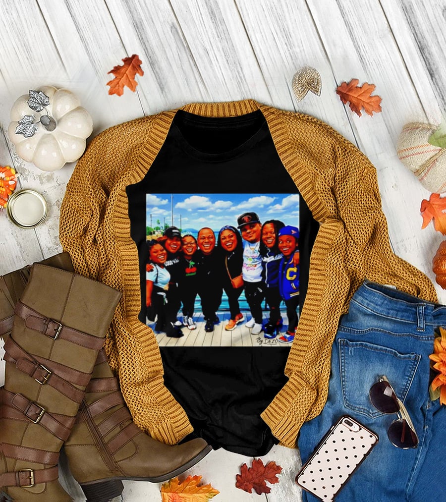 Family Bunch by Dezo Matching Crew Scenic Smiles T-Shirt