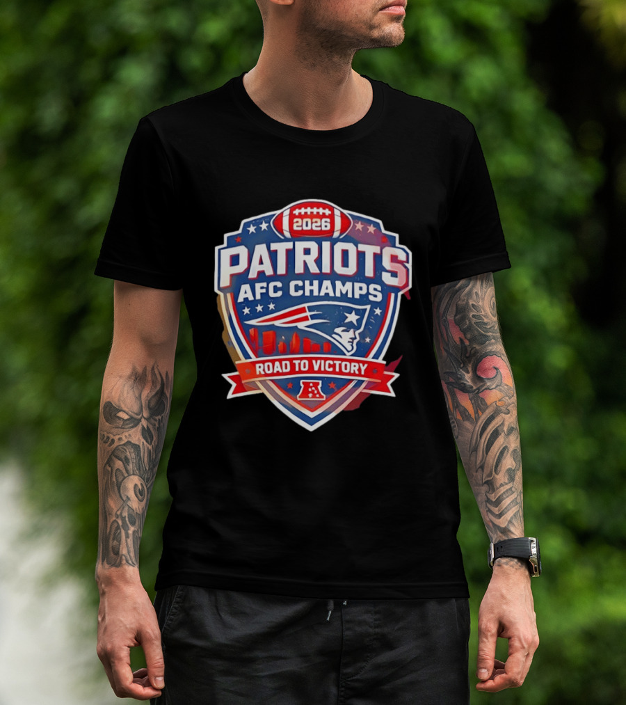 Patriots AFC Champs 2026 Road To Victory T-Shirt