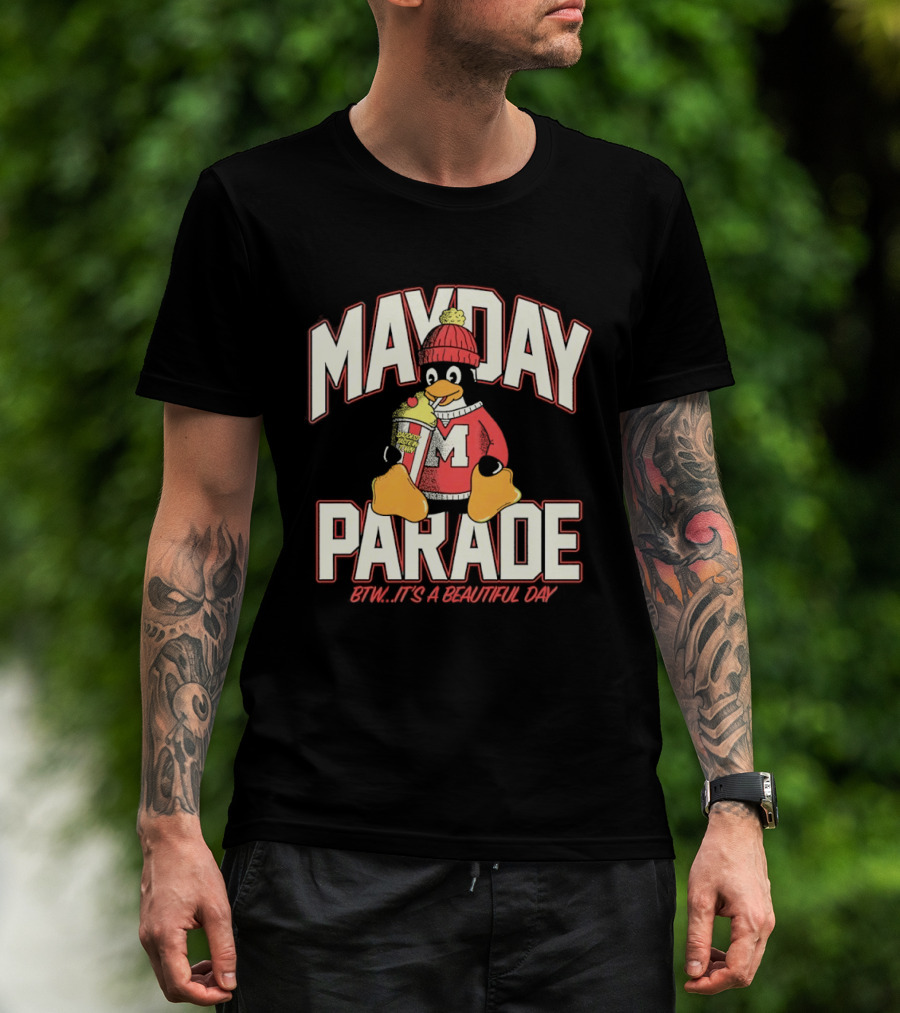 Penguin Mayday Parade BTW It's A Beautiful Day T-Shirt