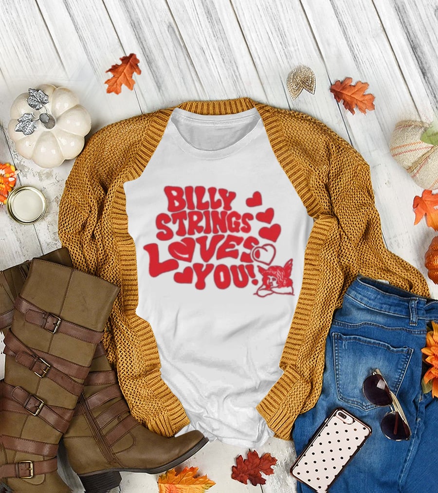 Billy Strings Loves You Valentine's Day Hearts 2026 T-Shirt