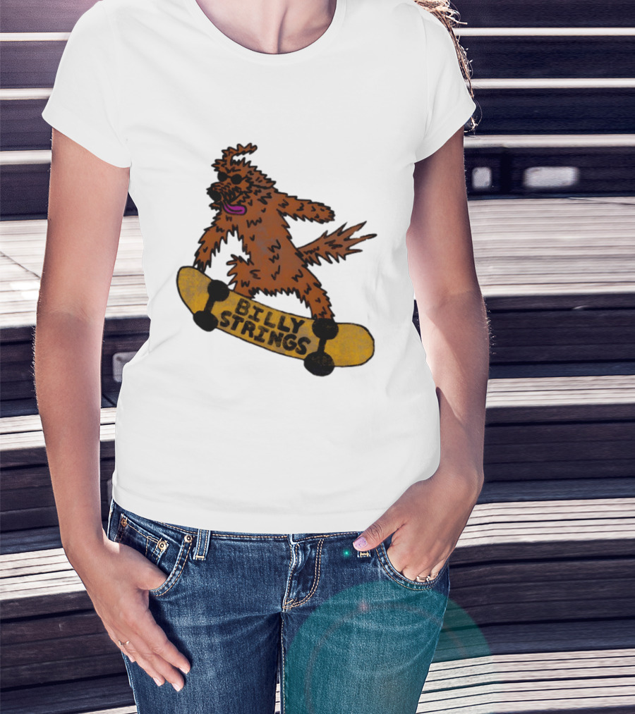 Billy Strings Skateboarding Dog T-Shirt