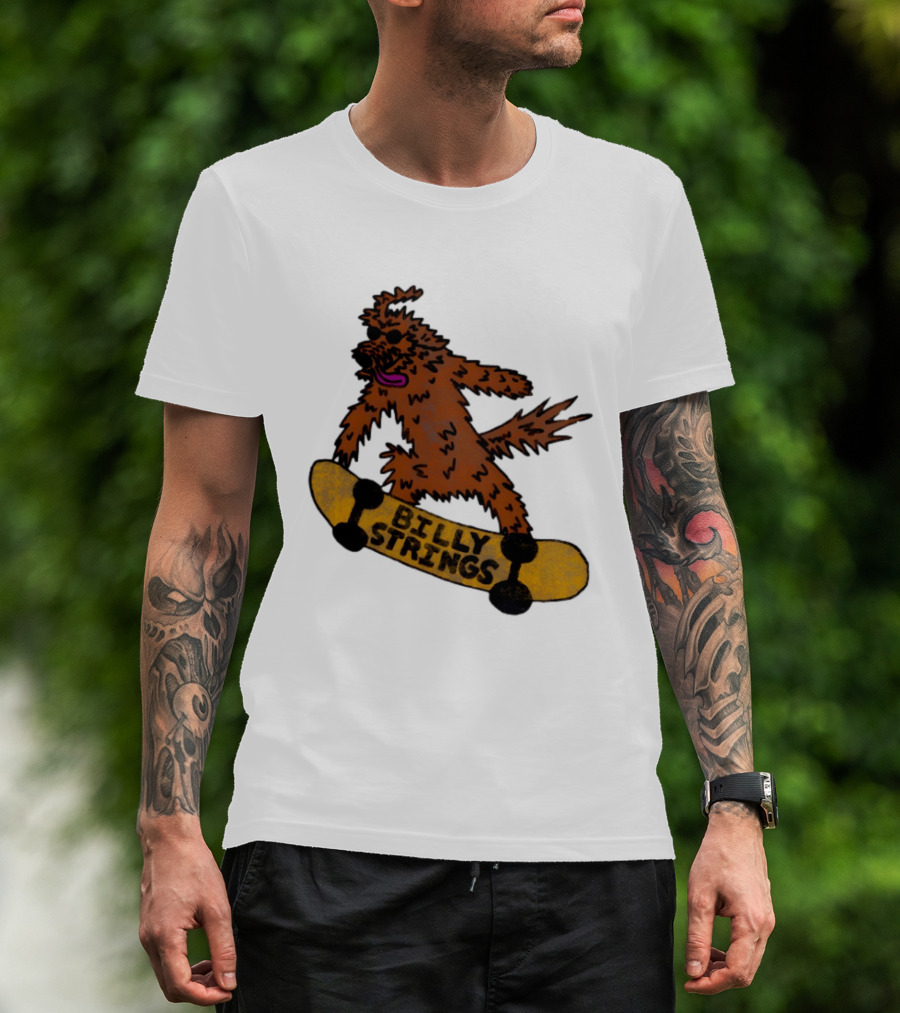 Billy Strings Skateboarding Dog T-Shirt