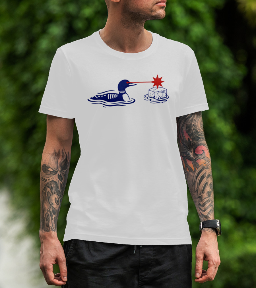 Minnesota Loon Resistance Anti Ice Laser Vision T-Shirt