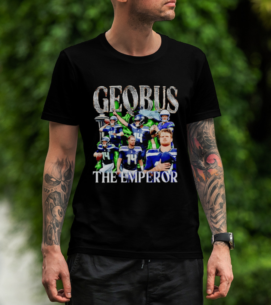 Geobus The Emperor Sam Darnold Seattle Seahawks Football T-Shirt