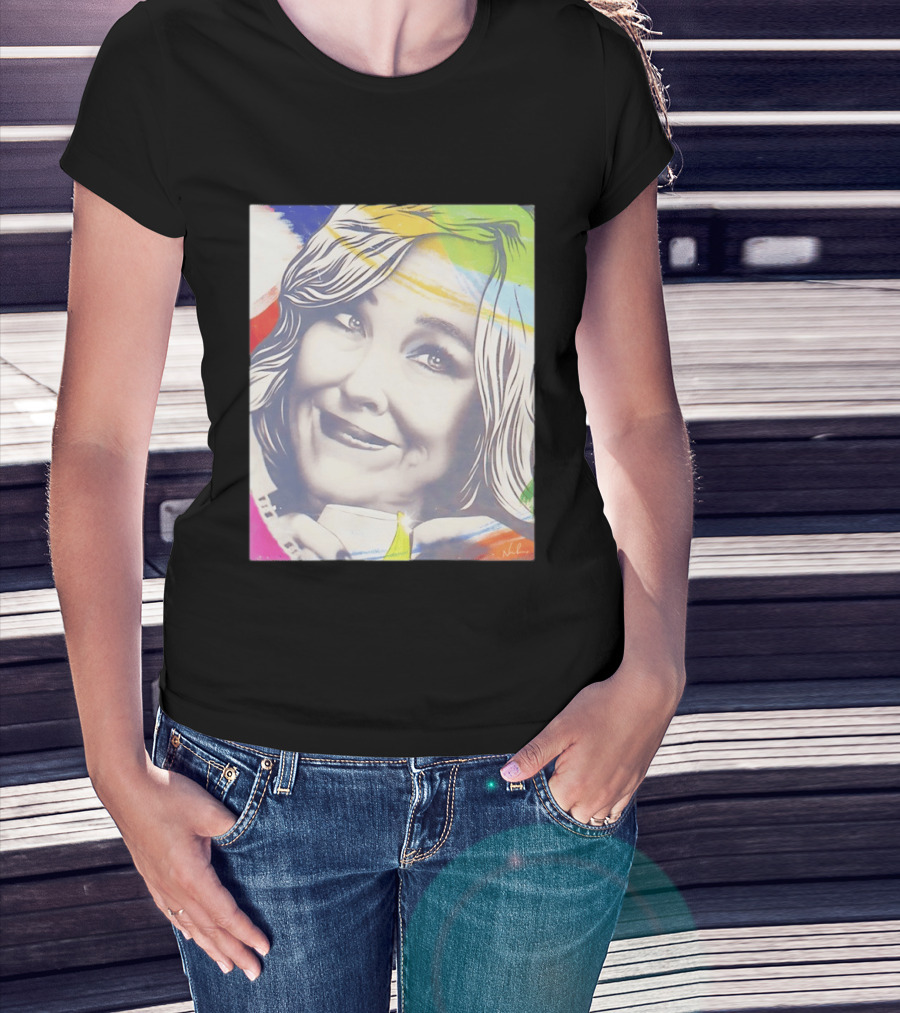 Catherine O'Hara Pop Art Style With Colorful Brushstrokes T-Shirt