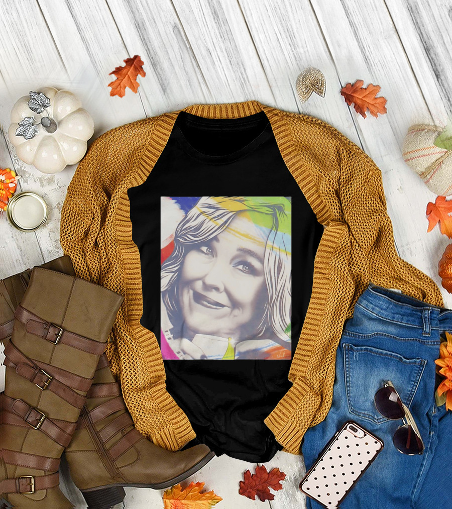 Catherine O'Hara Pop Art Style With Colorful Brushstrokes T-Shirt